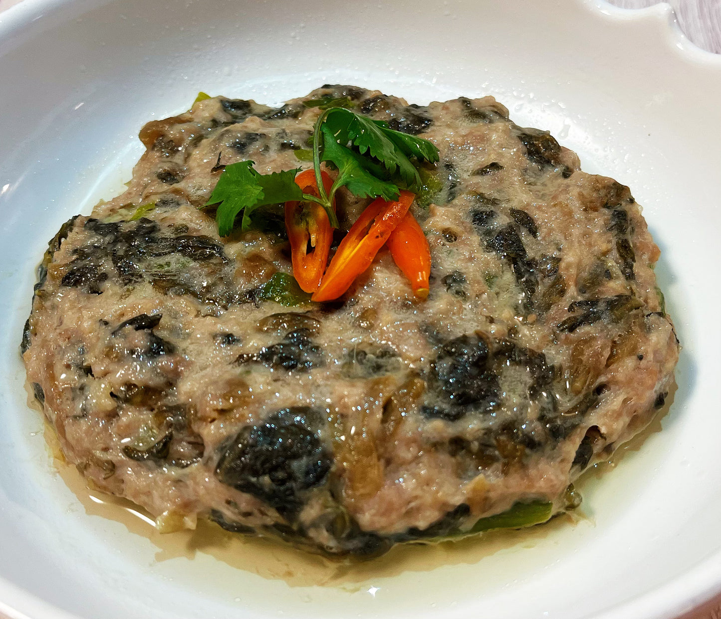 Plum Vegetables Pork Patty 梅菜黑毛豬肉餅 350g