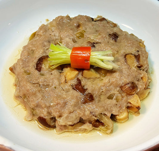 Pork Patty with dried mushroom and spicy pickles  冬菇榨菜黑毛豬肉餅 350g