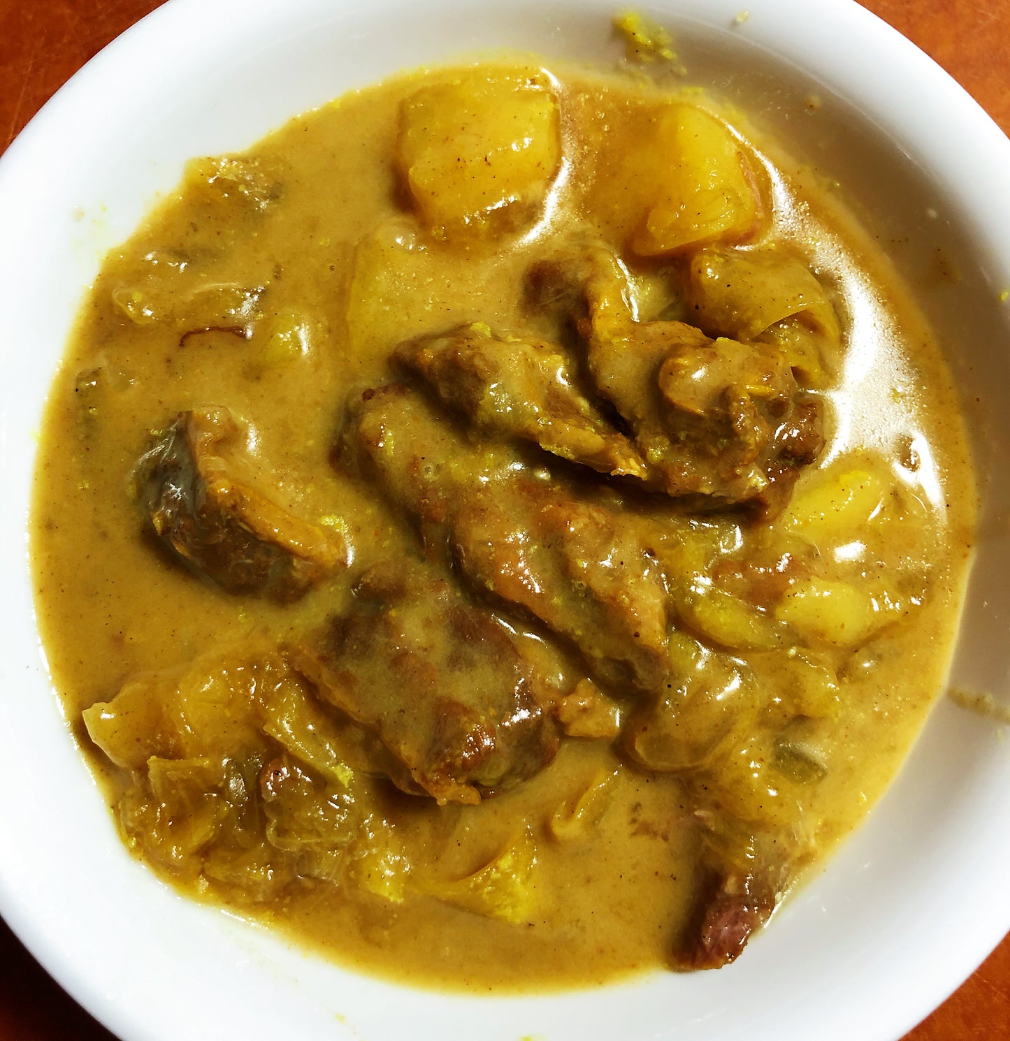 Coconut Curry Beef Finger with Onion and Potato 椰香咖哩牛肋條